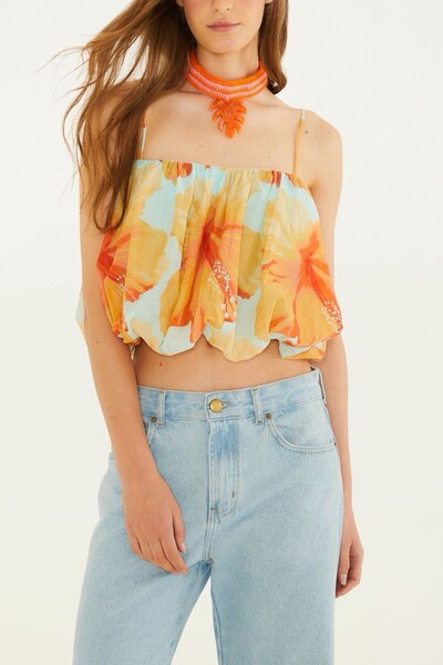 Foto Blusa balone vestida de flôr Farm