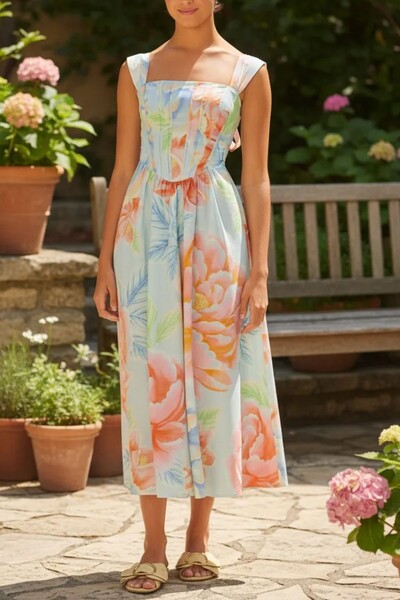 Foto Vestido cropped floral sofia Farm