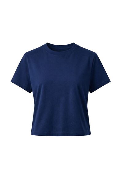 Foto T-shirt feminina em algodão encorpado Kwi