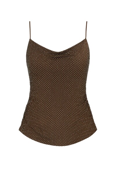 Foto Blusa alça rede brilho Kwi