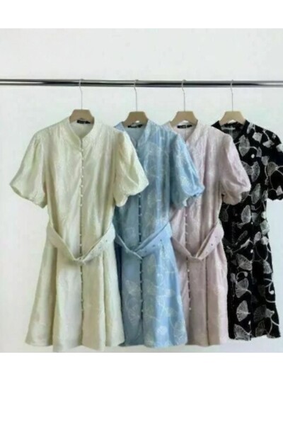 FotoVestido curto bordado mg balonê Kwi