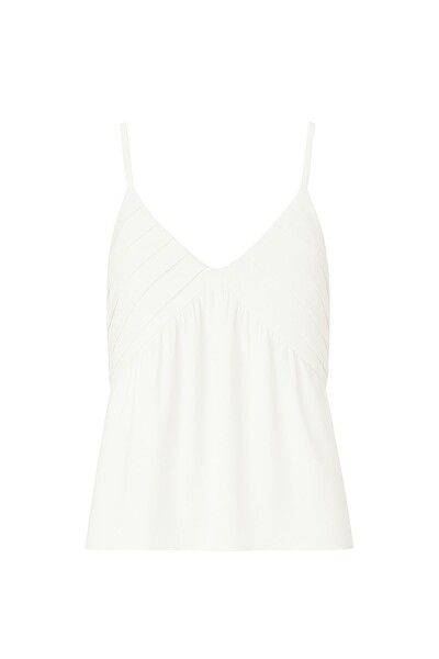 Foto Blusa feminina alça fina com pregas Kwi