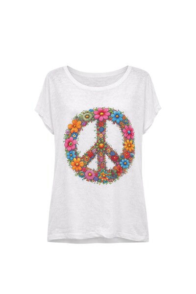 Foto Blusa yoga paz e amor em malha flamê Kwi