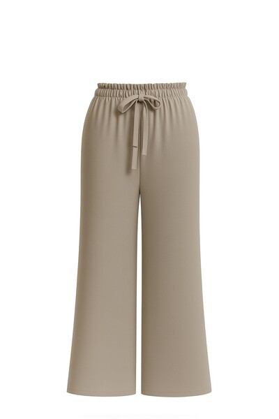 Foto Calça pantalona em malha com amarração Kwi