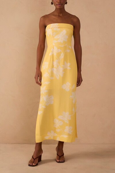 Foto Vestido linho cropped estampa clareza Dress to