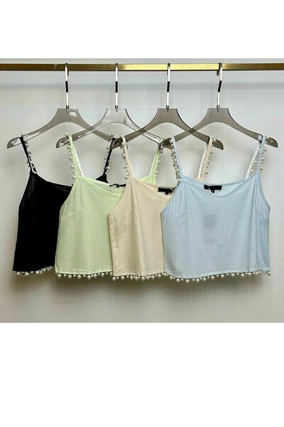 FotoBlusa alcinha com perola Kwi