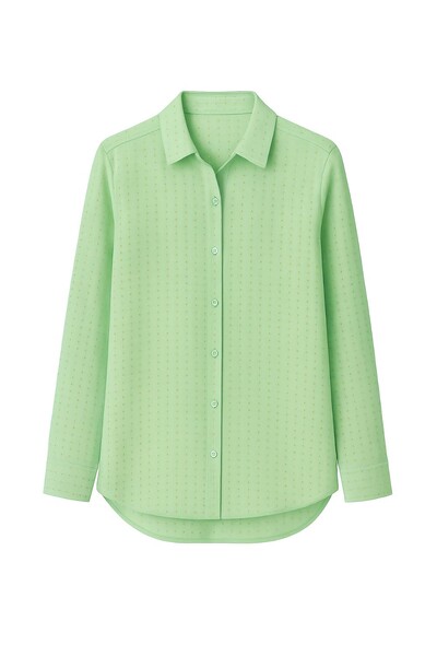 Foto Camisa feminina voil hotfix Kwi