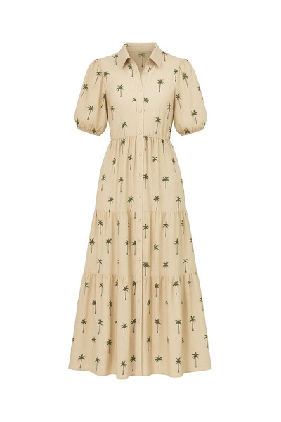 FotoVestido midi coqueiro Kwi