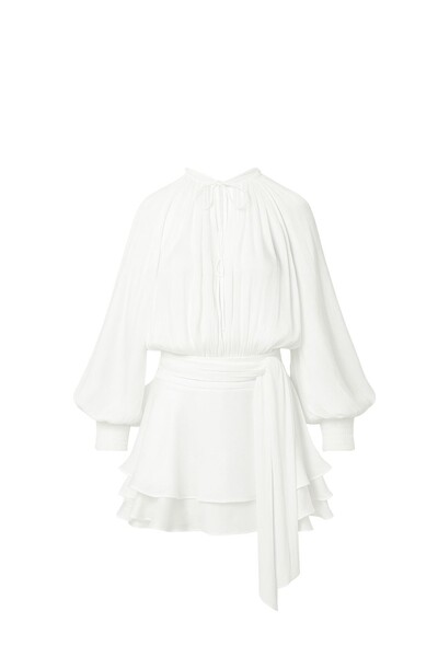 Foto Vestido curto manga longa Kwi