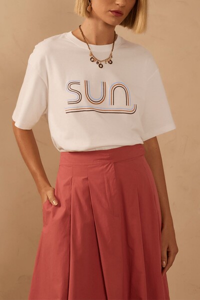 FotoT - shirt silk sun Dress to