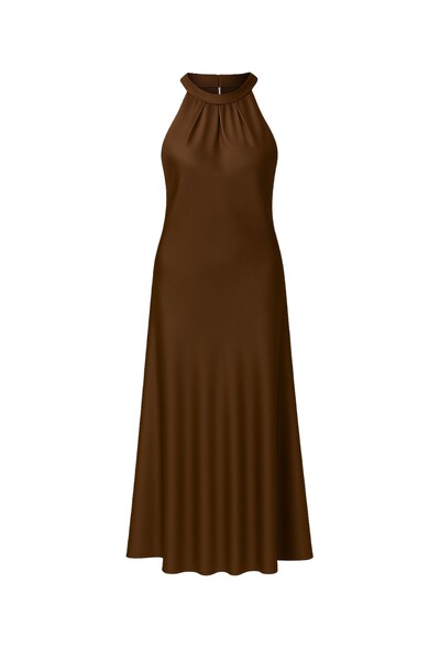 Foto Vestido longo cetim Kwi