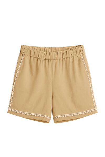 Foto Short com detalhe de pompons feminino Kwi
