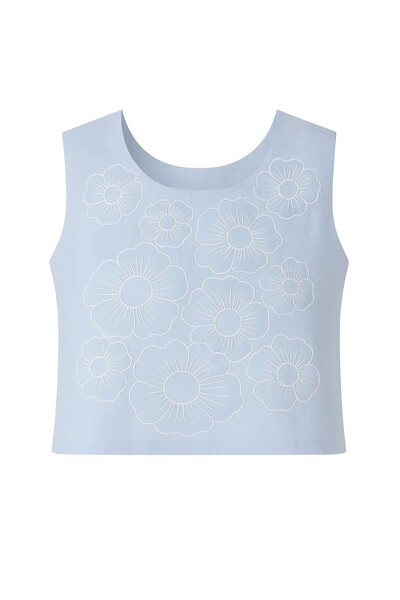 Foto Blusa com bordado floral Kwi