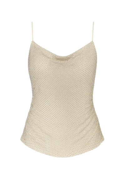 Foto Blusa alça rede brilho Kwi