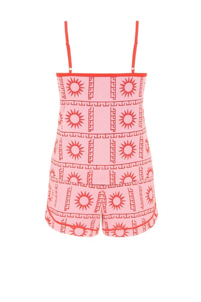 FotoPijama feminino Short doll alça rosa Kwi