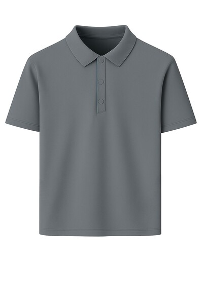 Foto Camiseta polo masculina com botões de pressão Kwi
