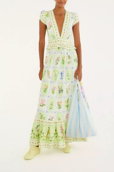 Foto Vestido cropped porcelana tropical Farm