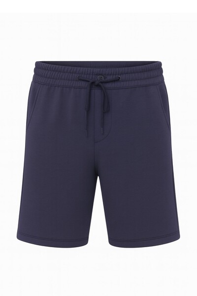 Foto Bermuda masculina em moletom com cordão Kwi