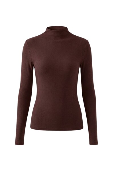 Foto Blusa feminina ml gola alta em malha Kwi