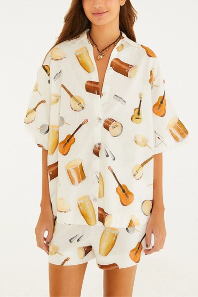 Foto Camisa som do rio Farm