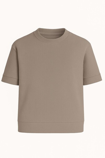 Foto Camiseta masculina de malha c/ textura Kwi