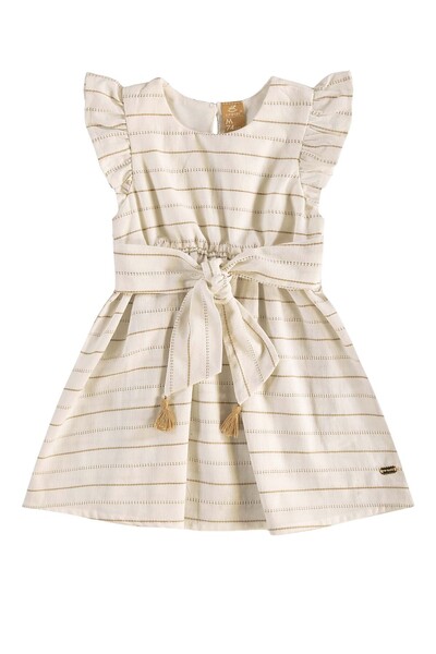 Foto Vestido em tecido e meia malha Up Baby