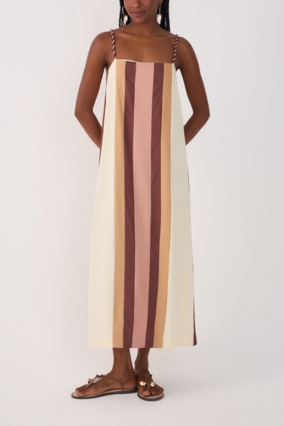 Foto Vestido midi linho color Dress to