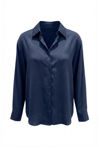 Foto Camisa feminina manga longa em lyocell Kwi