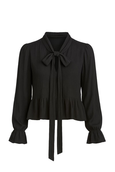 Foto Blusa de chifon com amarração Kwi