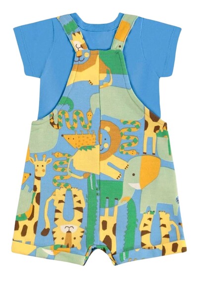 FotoConjunto jardineira moletom e body malha Up Baby