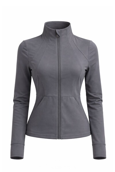 Foto Jaqueta fitness feminina em poliamida Kwi