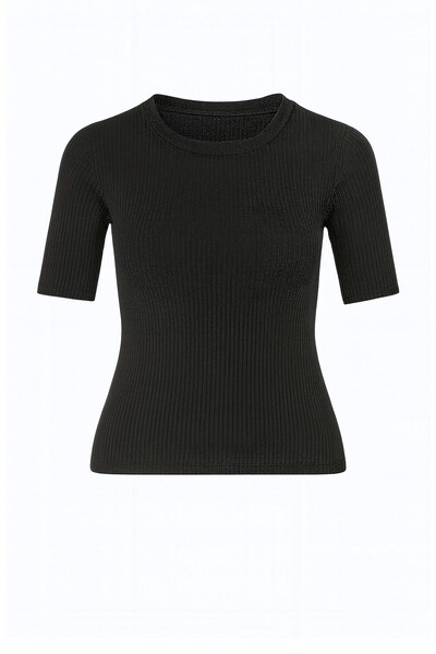 Foto Blusa feminina canelada manga princesa Kwi