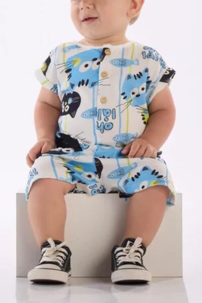 Foto Macaquinho em meia malha digital Três e Já