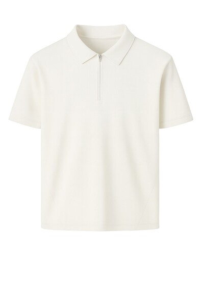 Foto Camiseta polo masculina com zíper Kwi