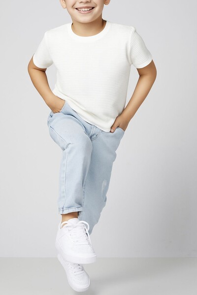Foto Camiseta infantil com textura canelada Oliver