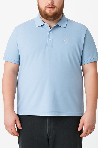 FotoCamisa polo masculina plus size Kwi