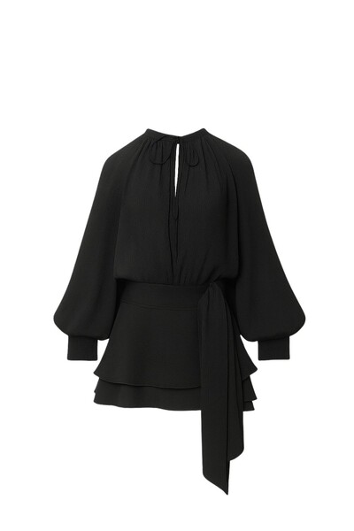 Foto Vestido curto manga longa Kwi