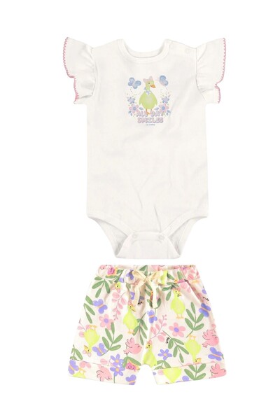 Foto Conjunto body e short em suedine Up Baby