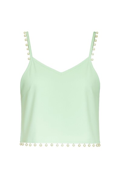 Foto Blusa alcinha com perola Kwi