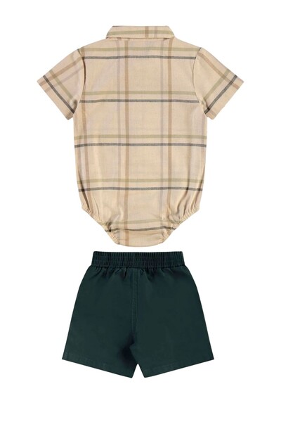 FotoConjunto body camisa tecido e bermuda sarja Up Baby