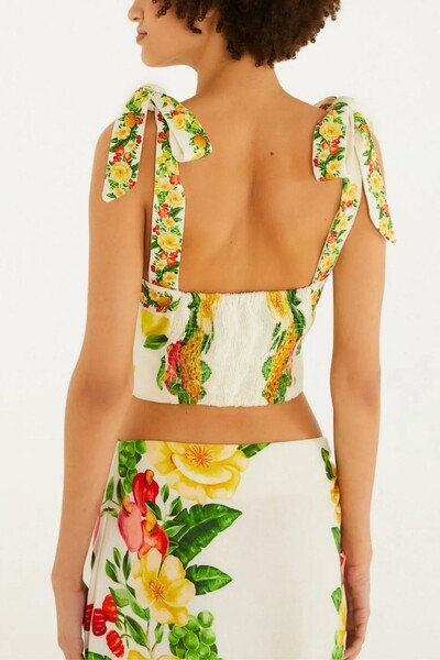 FotoBlusa floral picnic Farm