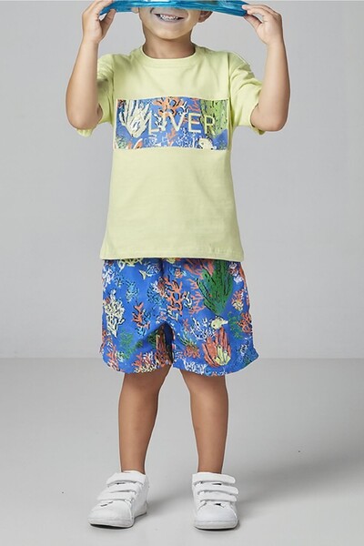 Foto Conjunto infantil camiseta bermuda Oliver