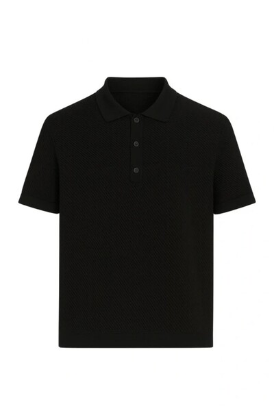 Foto Camisa polo em tricot com botões Kwi
