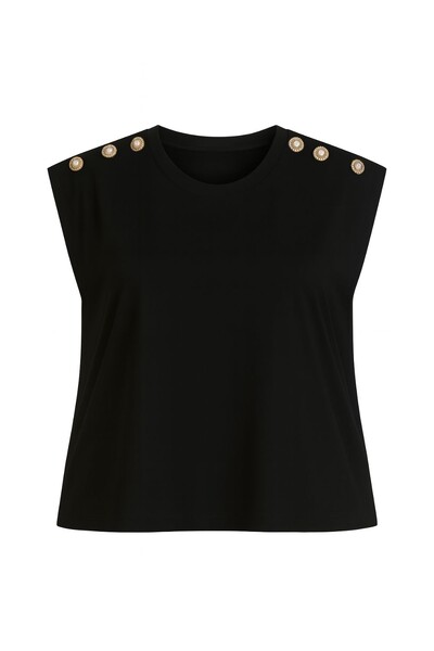Foto Blusa plus size detalhe nos ombros Kwi