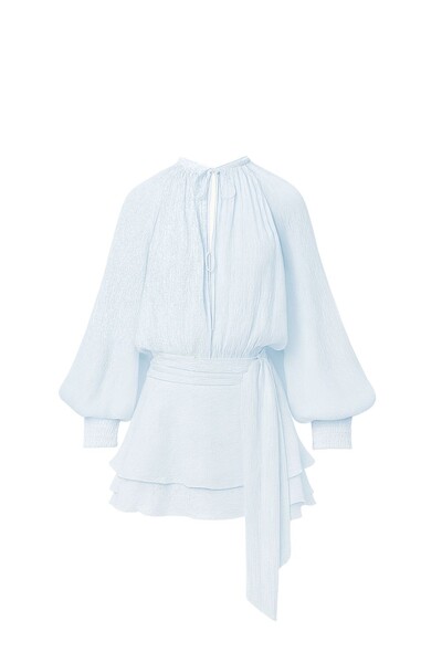 Foto Vestido curto manga longa Kwi