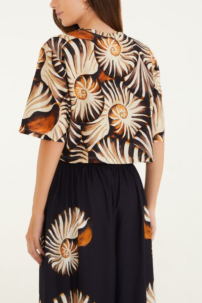 FotoTshirt cropped mar de concha Farm