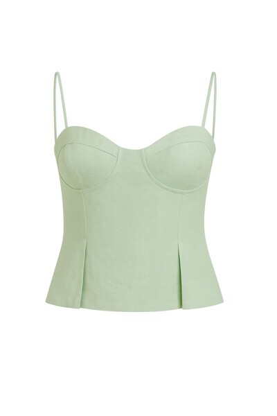 Foto Blusa alça fina com busto desenhado Kwi