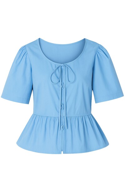 FotoBlusa feminina com amarrações Kwi