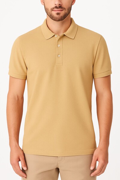 FotoCamisa polo Texturizada masculina Kwi