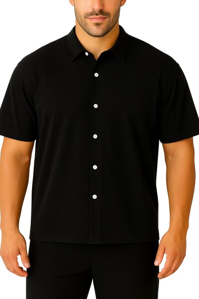 Foto Camisa masculina manga curta Kwi